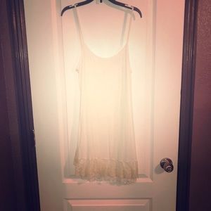 White and Creme Lace Slip